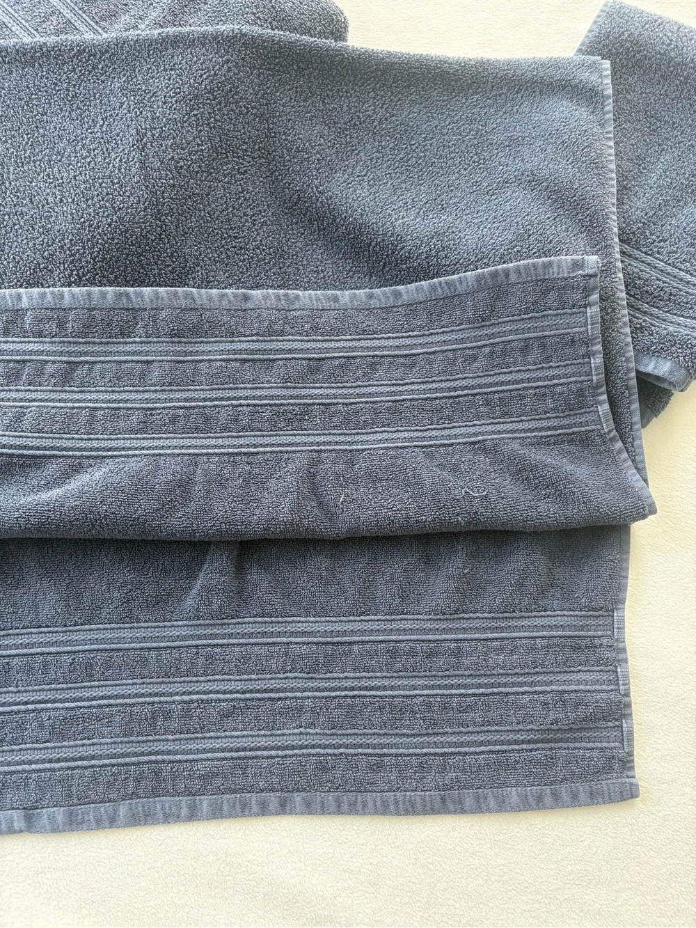 Tommy Bahama Set of 4 100% Cotton Bath and Hand Towels Navy Blue